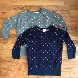 Liz Claiborne 3/4 sleeve polka dot sweaters!
